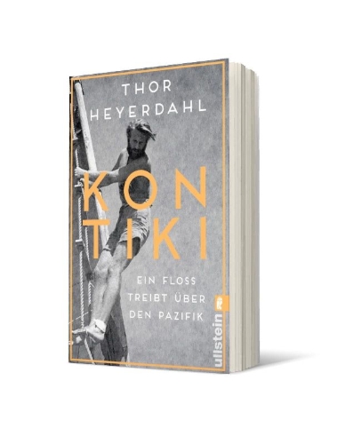 Buchcover und Innenansicht für das Buch: Kon-Tiki-ekspedisjonen