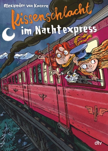 Buchcover und Innenansicht für das Buch: Kissenschlacht im Nachtexpress