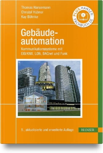 Buchcover und Innenansicht für das Buch: Gebäudeautomation