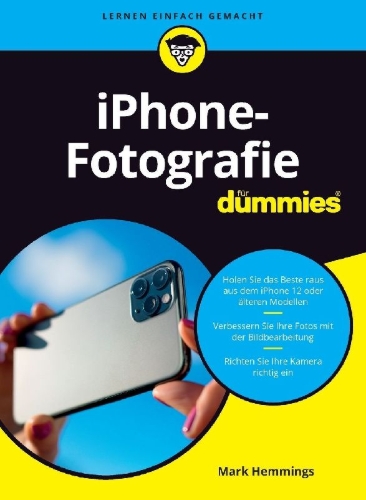 Buchcover und Innenansicht für das Buch: iPhone-Fotografie für Dummies