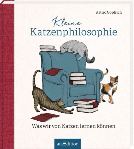 Buchcover und Innenansicht für das Buch: Kleine Katzenphilosophie