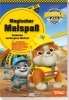 Buchcover und Innenansicht für das Buch: Rubble & Crew: Magischer Malspaß - Entdecke verborgene Motive!