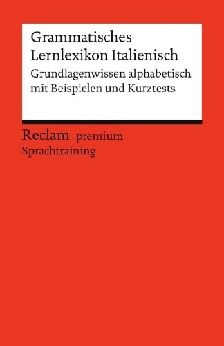 Buchcover und Innenansicht für das Buch: Grammatisches Lernlexikon Italienisch