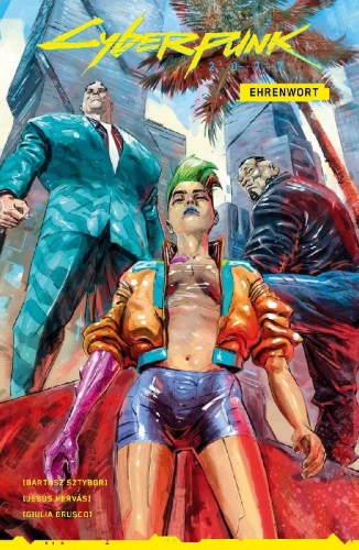 Buchcover und Innenansicht für das Buch: Cyberpunk 2077: You have my World #1-#4