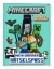 Buchcover und Innenansicht für das Buch: Minecraft: Mein großer Rätselspaß