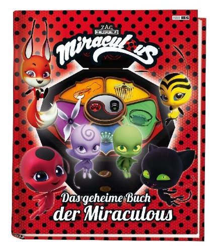 Buchcover und Innenansicht für das Buch: Miraculous: Das geheime Buch der Miraculous