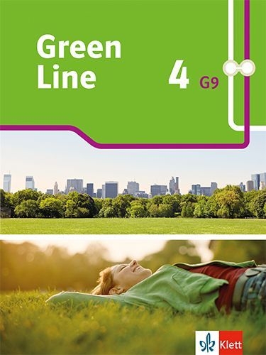 Buchcover und Innenansicht für das Buch: Green Line 4 G9. Schülerbuch. Fester Einband Klasse 8