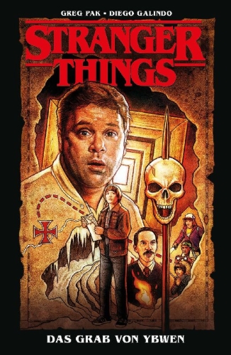 Buchcover und Innenansicht für das Buch: Stranger Things; Tomb of Ybwen #1-#4
