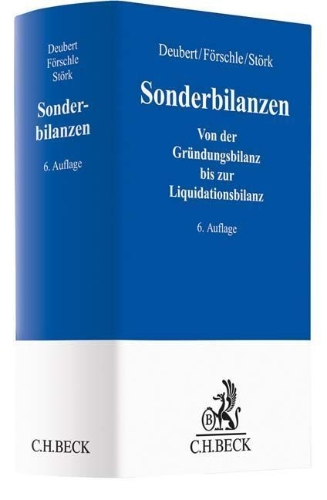 Buchcover und Innenansicht für das Buch: Sonderbilanzen
