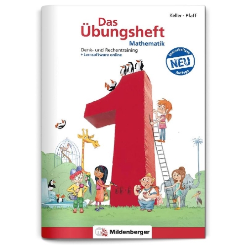 Buchcover und Innenansicht für das Buch: Das Übungsheft Mathematik 1