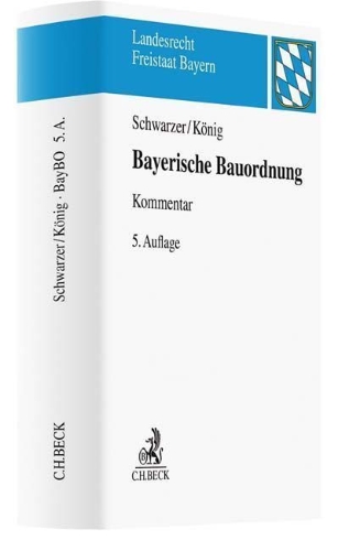 Buchcover und Innenansicht für das Buch: Bayerische Bauordnung