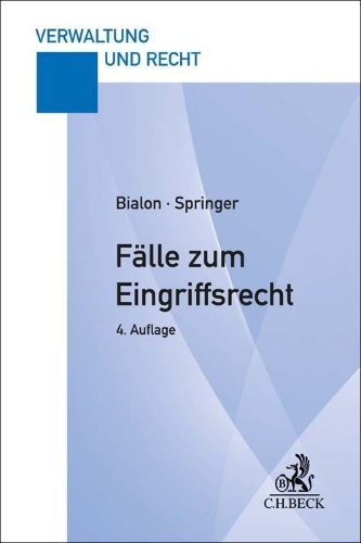 Buchcover und Innenansicht für das Buch: Fälle zum Eingriffsrecht