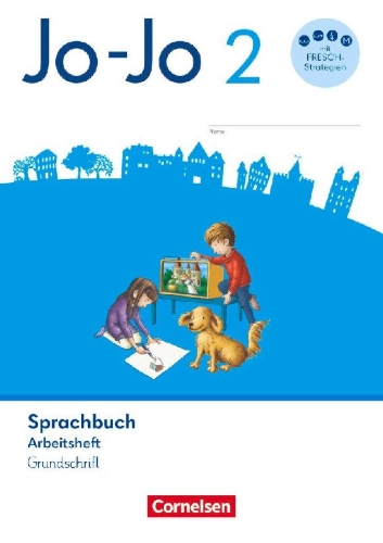 Buchcover und Innenansicht für das Buch: Jo-Jo Sprachbuch 2. Schuljahr - Allgemeine Ausgabe 2024 - Arbeitsheft in Grundschrift