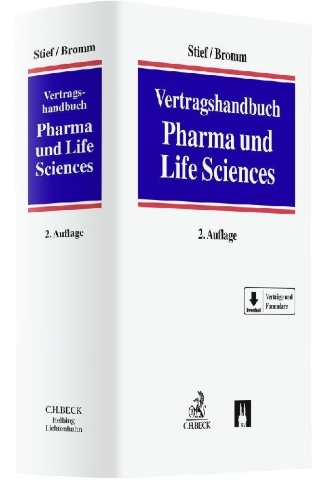 Buchcover und Innenansicht für das Buch: Vertragshandbuch Pharma und Life Sciences