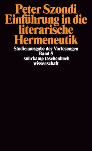 Buchcover und Innenansicht für das Buch: Einführung in die literarische Hermeneutik