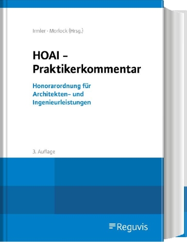 Buchcover und Innenansicht für das Buch: HOAI - Praktikerkommentar