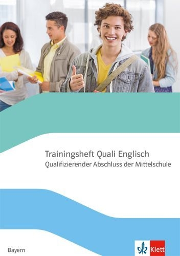 Buchcover und Innenansicht für das Buch: Trainingsheft Abschlussprüfung Englisch mit Audio-CD. Qualifizierender Abschluss der Mittelschule Bayern
