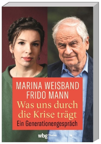 Buchcover und Innenansicht für das Buch: Was uns durch die Krise trägt