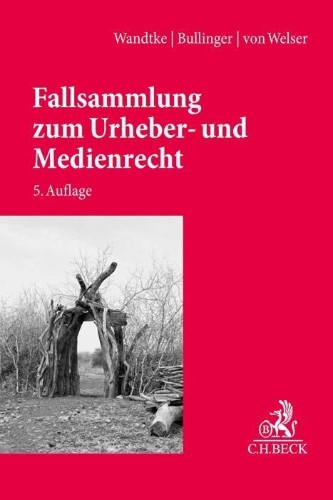 Buchcover und Innenansicht für das Buch: Fallsammlung zum Urheber- und Medienrecht