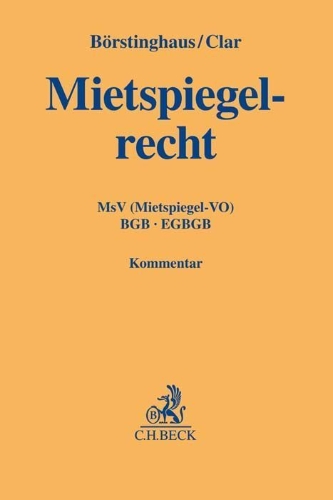 Buchcover und Innenansicht für das Buch: Mietspiegelrecht