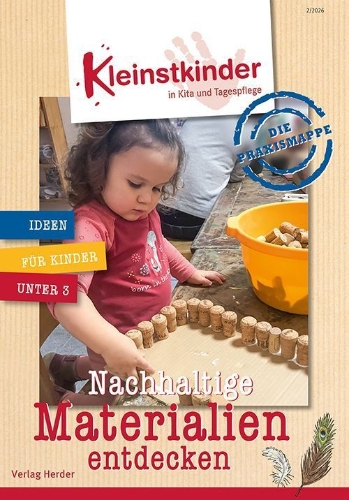 Buchcover und Innenansicht für das Buch: Die Praxismappe: Nachhaltige Materialien entdecken