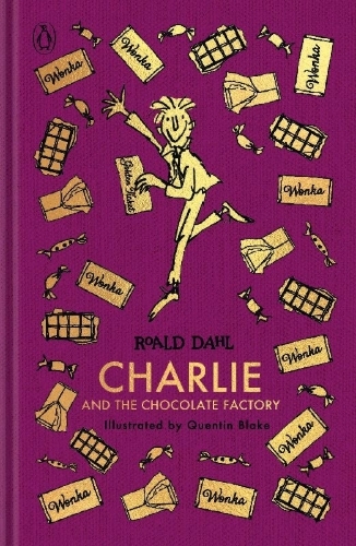 Buchcover und Innenansicht für das Buch: Charlie and the Chocolate Factory: The Roald Dahl Clothbound Collection