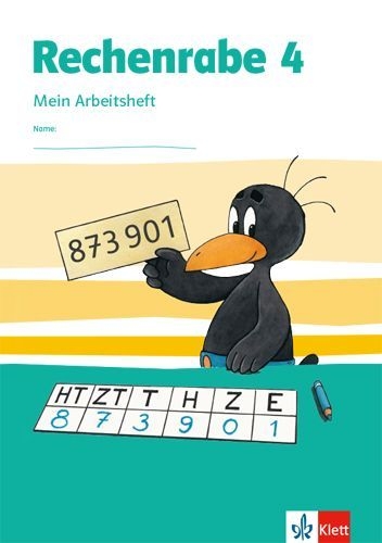 Buchcover und Innenansicht für das Buch: Rechenrabe 4. Mein Arbeitsheft