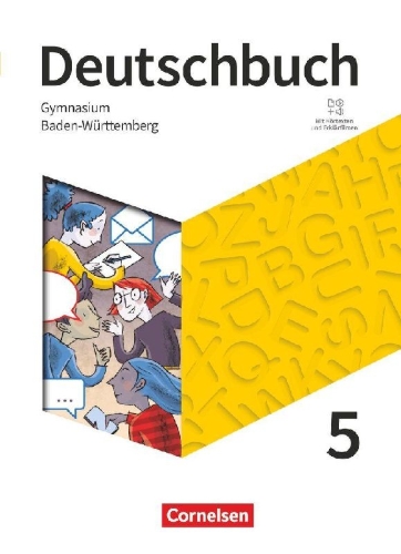 Buchcover und Innenansicht für das Buch: Deutschbuch Gymnasium 5. Schuljahr - Baden-Württemberg - Ausgabe 2025 - Schulbuch mit Hörtexten und Erklärfilmen