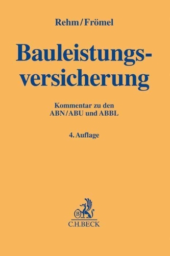 Buchcover und Innenansicht für das Buch: Bauleistungsversicherung