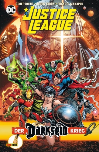Buchcover und Innenansicht für das Buch: Divergence FCBD 1 (III); Justice League #40-#50; Justice League: The Darkseid War Special #1