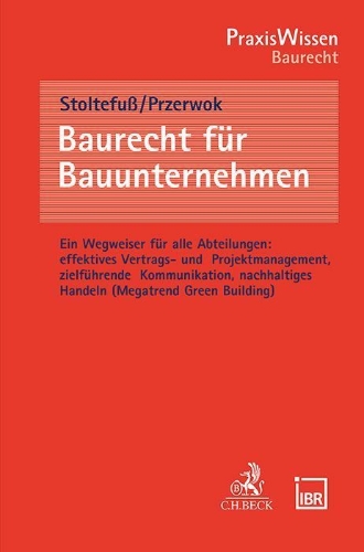Buchcover und Innenansicht für das Buch: Baurecht für Bauunternehmen