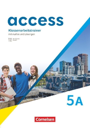 Buchcover und Innenansicht für das Buch: Access Band 5: Abschluss: 9. Schuljahr - Allgemeine Ausgabe 2022 - Klassenarbeitstrainer mit Audios und Lösungen