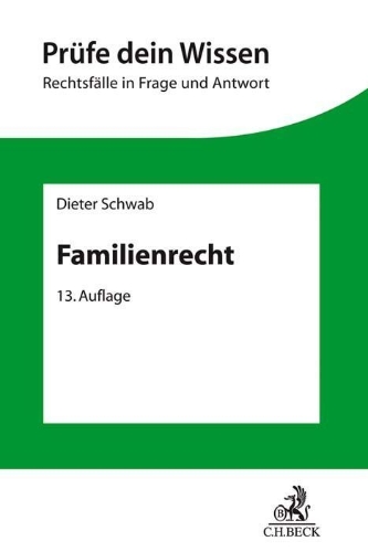 Buchcover und Innenansicht für das Buch: Familienrecht