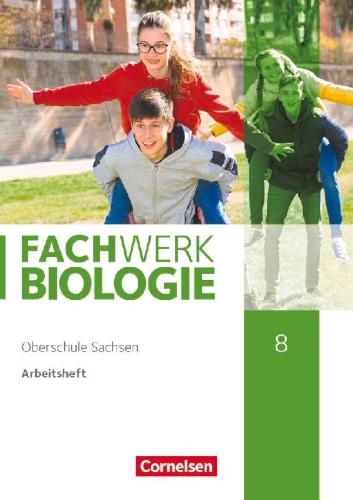 Buchcover und Innenansicht für das Buch: Fachwerk Biologie 8. Schuljahr- Sachsen - Arbeitsheft