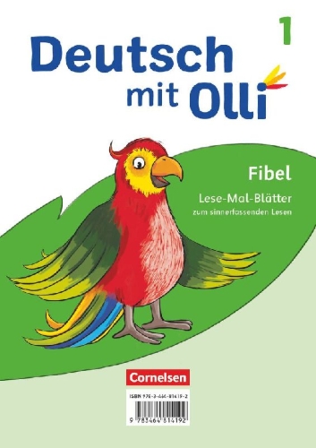 Buchcover und Innenansicht für das Buch: Deutsch mit Olli Erstlesen 1. Schuljahr. Lese-Mal-Blätter