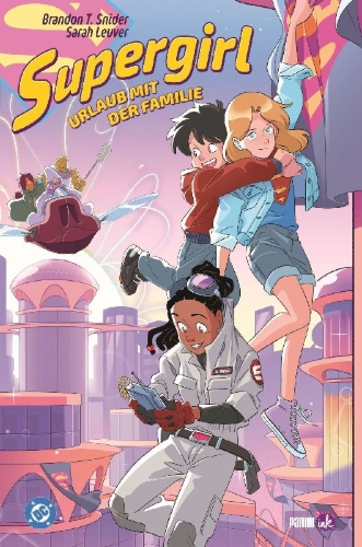 Buchcover und Innenansicht für das Buch: Supergirl's Family Vacation