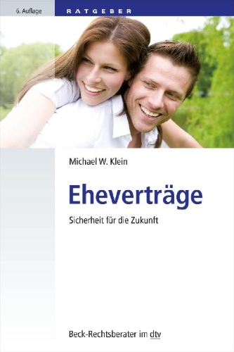 Buchcover und Innenansicht für das Buch: Eheverträge