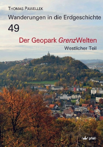 Buchcover und Innenansicht für das Buch: Der Geopark Grenzwelten