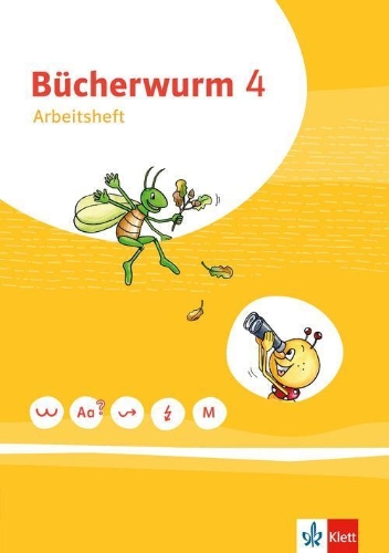 Buchcover und Innenansicht für das Buch: Bücherwurm Sprachbuch 4. Ausgabe für Berlin, Brandenburg, Mecklenburg-Vorpommern, Sachsen, Sachsen-Anhalt, Thüringen