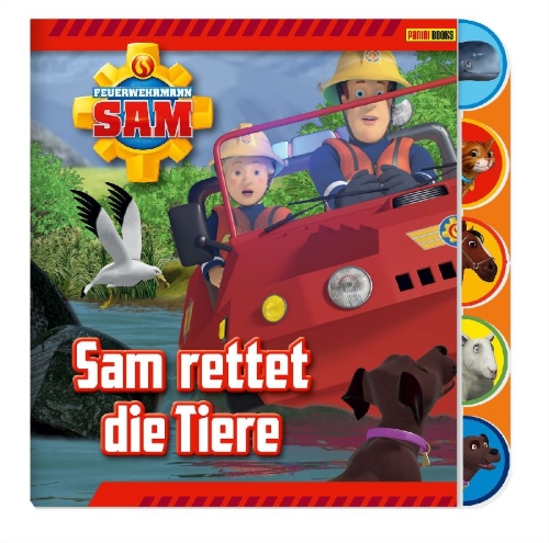Buchcover und Innenansicht für das Buch: Fireman Sam's Animal Rescues!