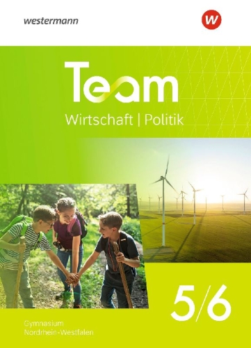Buchcover und Innenansicht für das Buch: TEAM 5/6. Schulbuch. Für Gymnasien in Nordrhein-Westfalen