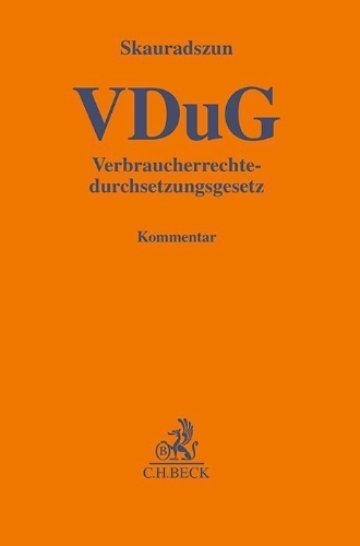 Buchcover und Innenansicht für das Buch: Verbraucherrechtedurchsetzungsgesetz (VDuG)