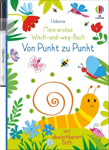 Buchcover und Innenansicht für das Buch: Mein erstes Wisch-und-weg-Buch: Von Punkt zu Punkt
