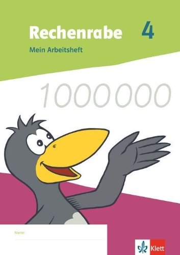 Buchcover und Innenansicht für das Buch: Rechenrabe 4. Mein Arbeitsheft Klasse 4. Ausgabe Nordrhein-Westfalen