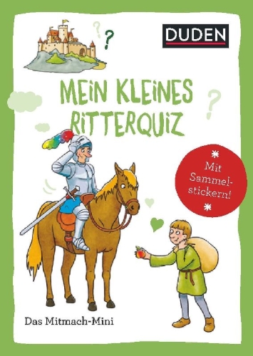 Buchcover und Innenansicht für das Buch: Duden Minis (Band 42) - Mein kleines Ritterquiz / VE3