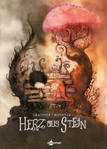 Buchcover und Innenansicht für das Buch: Herz aus Stein