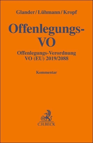 Buchcover und Innenansicht für das Buch: Offenlegungs-VO