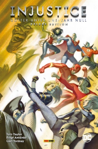 Buchcover und Innenansicht für das Buch: Injustice: Gods Among Us: Year Zero - The Complete Collection