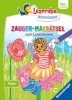 Buchcover und Innenansicht für das Buch: Leserabe Rätselspaß - Zauber-Malrätsel zum Lesenlernen: Feen (Vor-Lesestufe)