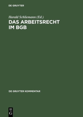 Buchcover und Innenansicht für das Buch: Das Arbeitsrecht im BGB